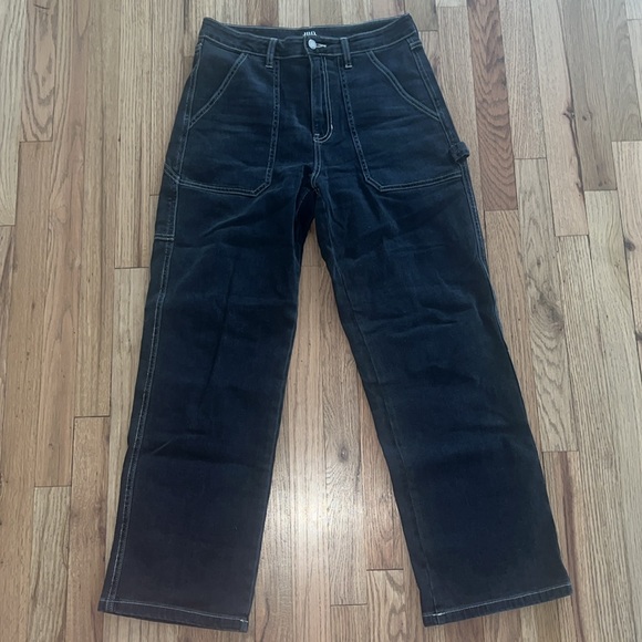 Just Black Denim Carpenter Jeans in Washes Black Size 28 - fits big! - Picture 4 of 11